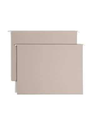 Smead Heavy Duty TUFF Box Bottom Hanging File Folder, 4 Expansion, 1-Tab, Legal Size, Steel Gray, 1