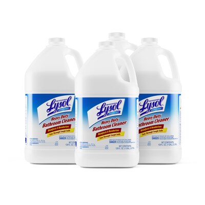 Lysol Professional Heavy Duty Bathroom Cleaner, 128 Oz., Concentrate, 4/Carton (36241-94201)