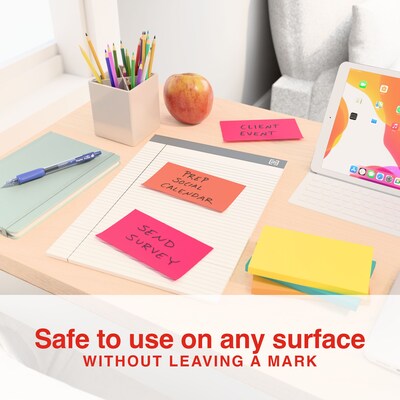 Staples Notes, 3" x 5", Pool Party Collection, 100 Sheet/Pad, 12 Pads/Pack (S-35BR12)