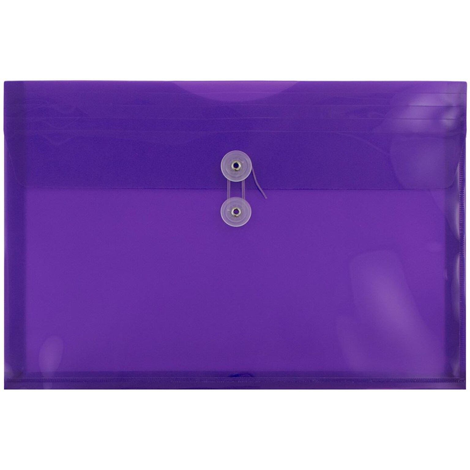 JAM Paper Premium Plastic Document File, 1 Pocket, Legal, Purple, 3/Pack (219B1pux3)