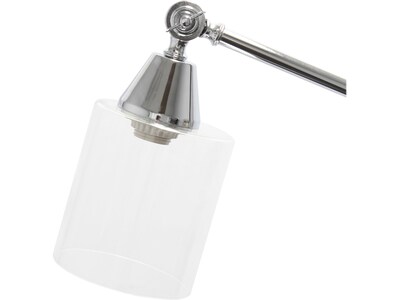 Lalia Home Studio Loft 55.5" Chrome Floor Lamp with Cylindrical Shade (LHF-5021-CH)