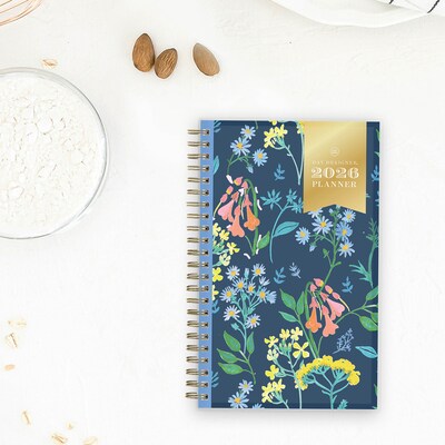 2026 Blue Sky Meadow Blue Floral 5" x 8"  Weekly & Monthly Personal Planner (147224-26)