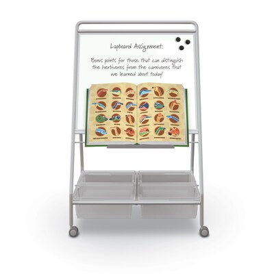 MooreCo TLC 2 Mobile Dry Erase Easel With Tubs (35362)