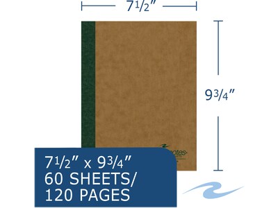 Roaring Spring Paper Products Environotes Composition Notebook, 7.5" x 9.75", College-Ruled, 60 Sheets, Brown, 24/Pack