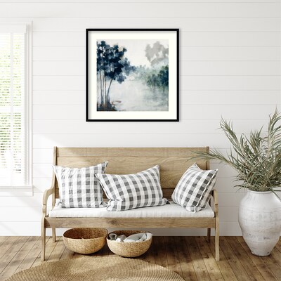 Amanti Art Soft Winter Light and Trees by Jacqueline Ellens Wood Framed Wall Art Print, 33" x 33" (A42675345301)