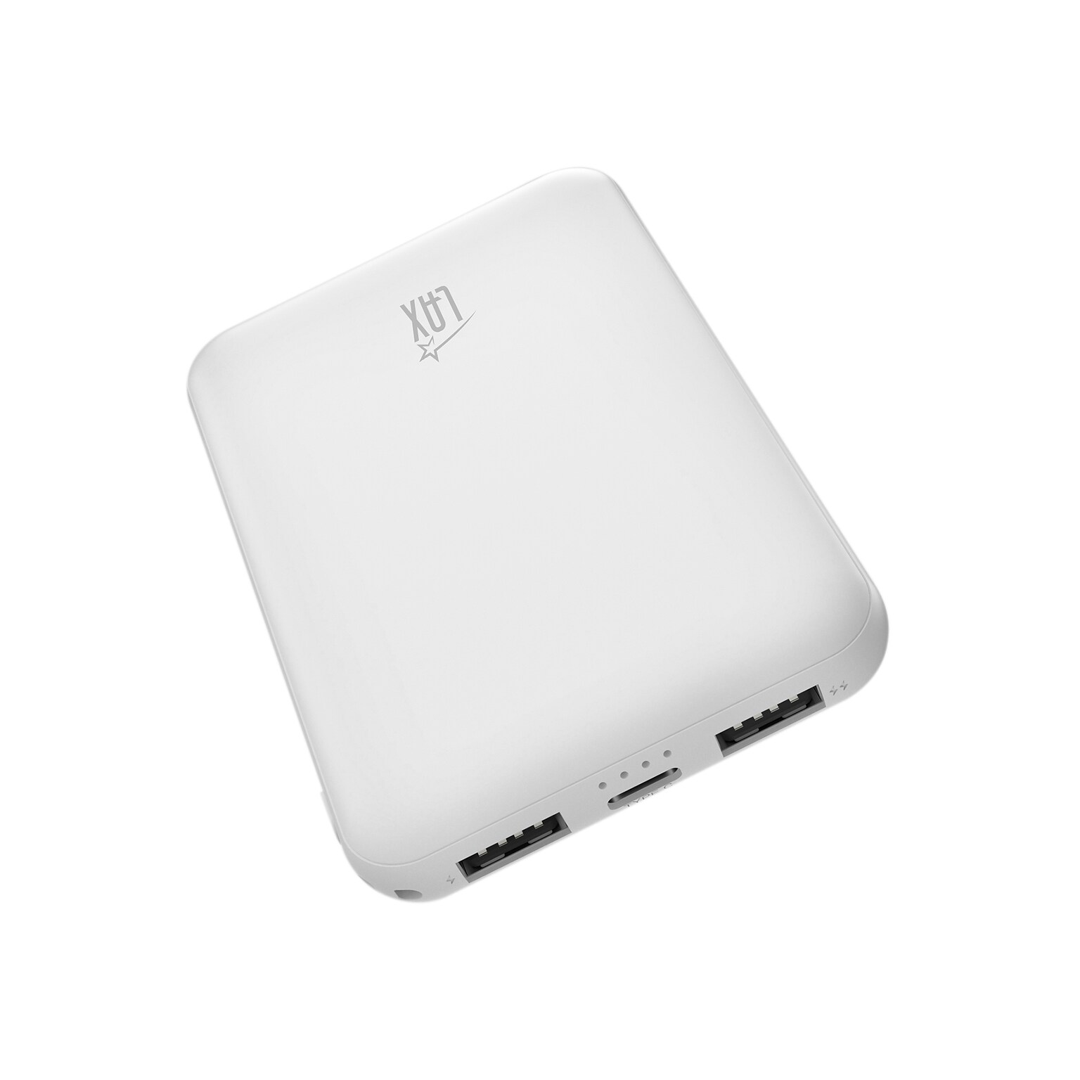 LAX 6600mAh Power Bank with USB-C & USB, White (RC66WH)