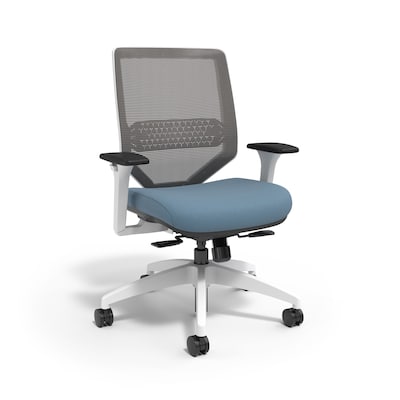 Union & Scale™ Lewis Ergonomic Mesh Swivel Computer and Desk Chair, Carolina (UN55656-CC)