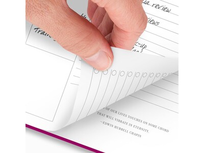 2025 AT-A-GLANCE Harmony 8.5" x 11" Weekly & Monthly Planner, Poly Cover, Beetroot (1099-905-56-25)