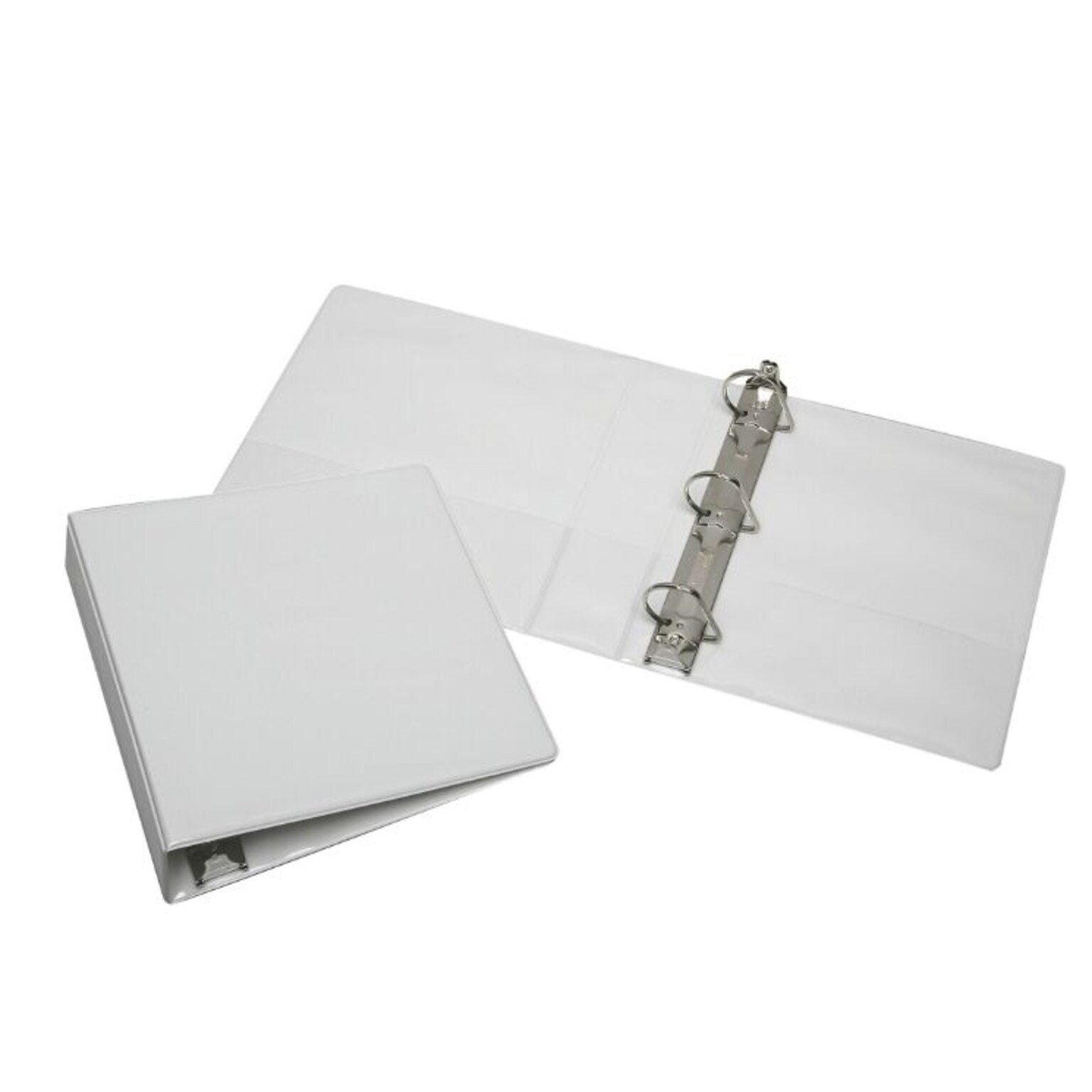 AbilityOne 2 3-Ring View Binders, D-Ring, White (NSN3848788)