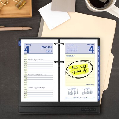 2027 AT-A-GLANCE QuickNotes 6 x 3.5 Daily Calendar Refill Pages (E517-50-27)