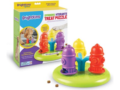 Brightkins Spinning Hydrants Feeder, Multicolored, 4 Pieces (LER9367)