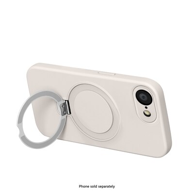 SaharaCase Venture Series Silicone Phone Case for iPhone 16e, Shock Absorbing, Fossil White (CP00815)