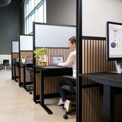 Luxor Grove Series Modular Wall Room Divider System, 70 x 70 (MW-7070-WAB)