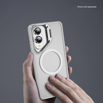 SaharaCase Venture Series Kickstand MagSafe Phone Case for Samsung Galaxy S25 Edge, Shock Absorbing, Clear (CP00827)