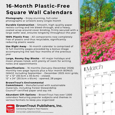 2026 BrownTrout Old Dominion Virginia Places 12" x 12" Monthly Wall Calendar (9798330704972)