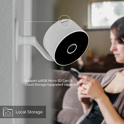 eco4life Wi-Fi FHD Smart IP Security Camera, White (SC-RIPC-8C)