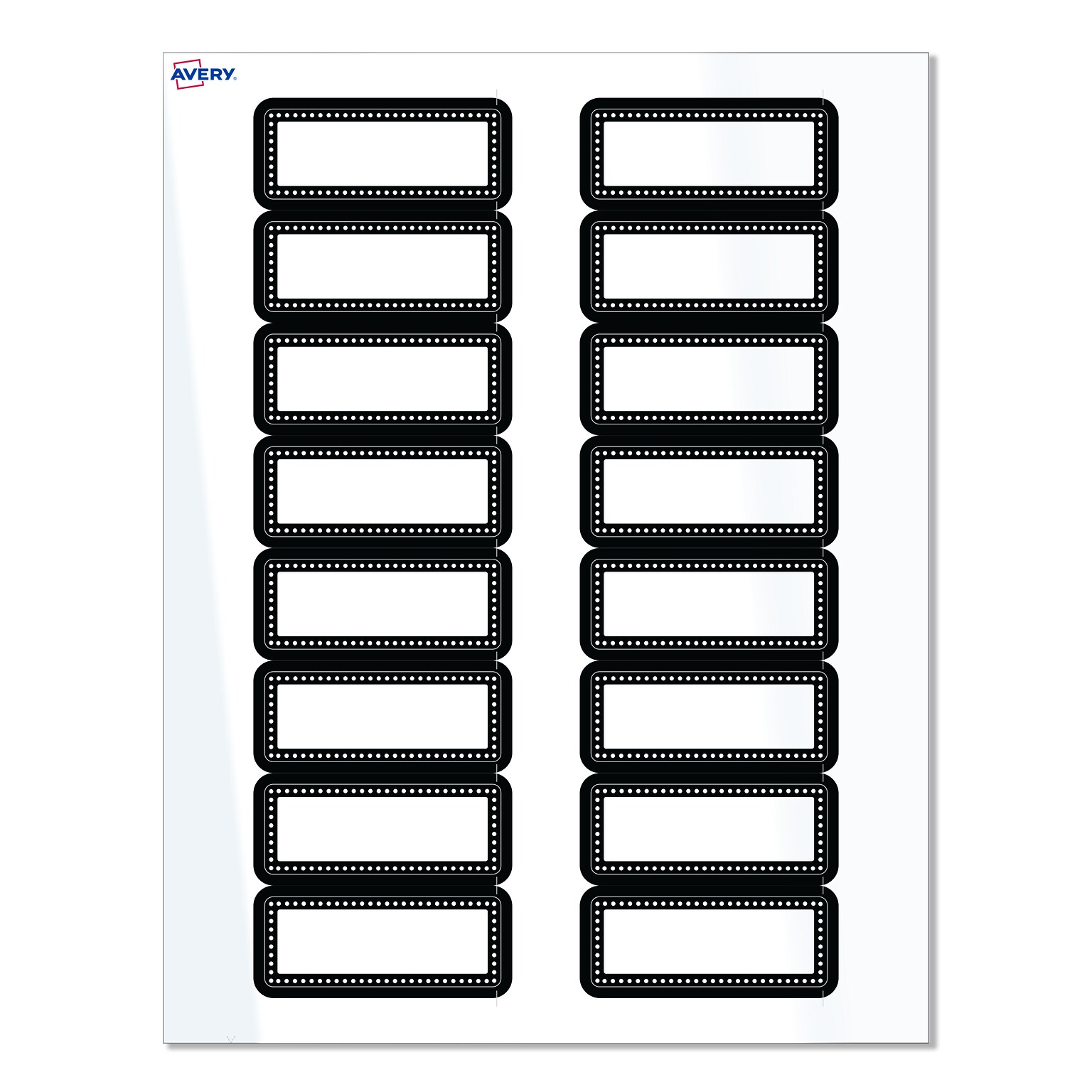 Avery Laser/Inkjet Rectangle Multipurpose Labels, 1 x 2-5/8, White, 160/Pack (S00-D24)