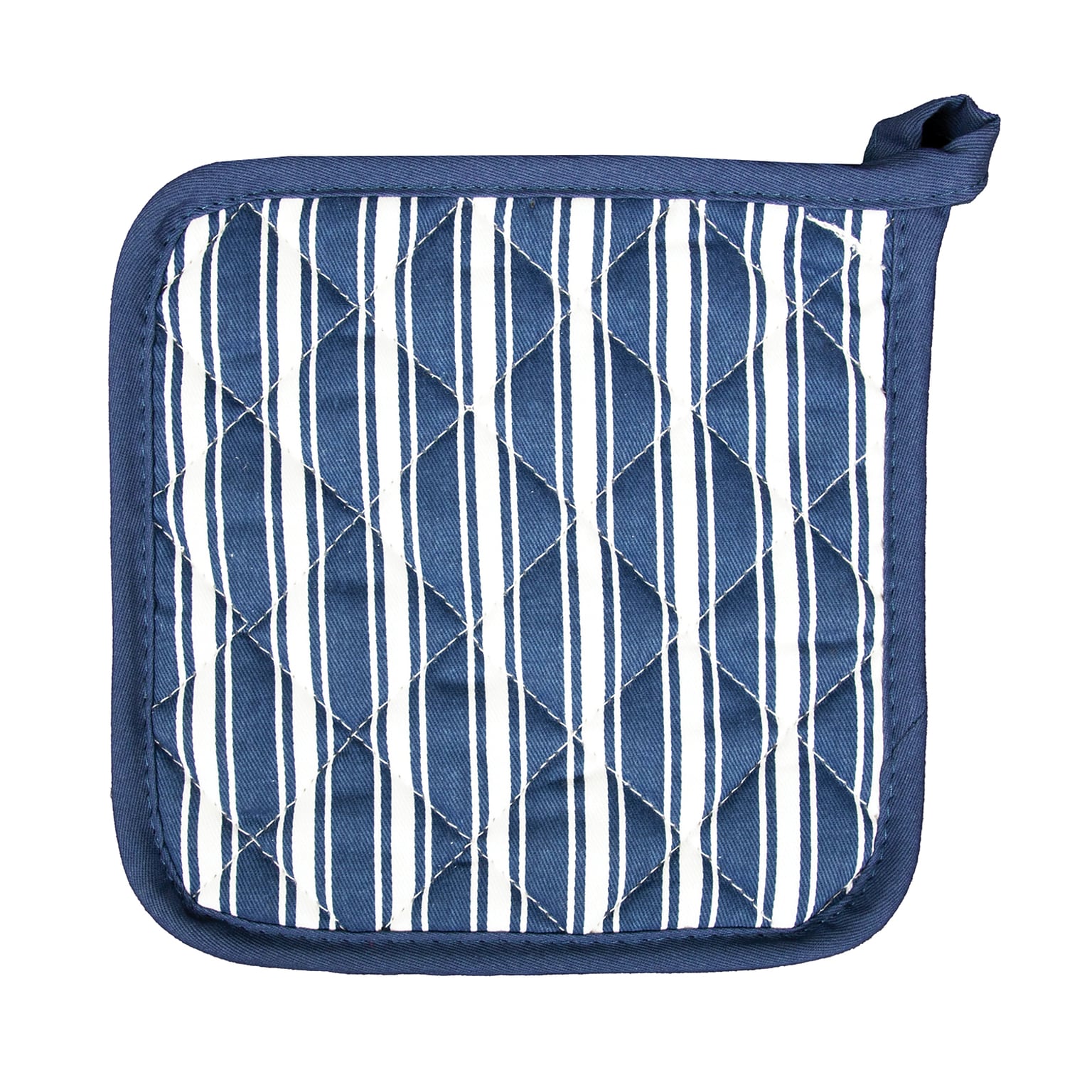Better Houseware Striped Pot Holder, Blue (BTH1683B)