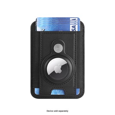 SaharaCase AirTag Wallet Bluetooth Tracker Holder, Scorpion Black (CP00711)