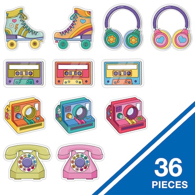 Carson-Dellosa Happily Ever Elementary Retro Remix Groovy Assorted Cutouts (120657)