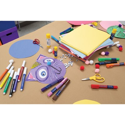 Prang 9" x 12" Construction Paper, Assorted Colors, 100 Sheets/Pack, 5 Packs/Bundle (PAC6504-5)