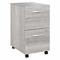 Bush Business Furniture Studio A 2-Drawer Mobile File Cabinet, Locking, Letter/Legal, Platinum Gray,