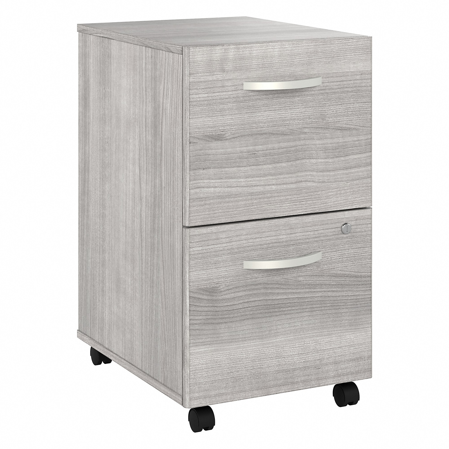 Bush Business Furniture Studio A 2-Drawer Mobile Vertical File Cabinet, Letter/Legal Size, Lockable, Platinum Gray(SDF116PGSU-Z)
