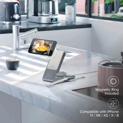 ALOGIC Matrix Magnetic Wireless Charging Dock, 30W, 1.5 ft., White (MSCDDAWCWH-US)