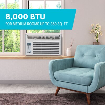 Arctic Wind 115-Volt 8000 BTU Window Air Conditioner with Remote, White (3AW8000A)