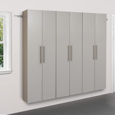 Prepac™ HangUps 72 Laminate 3 Piece Storage Cabinet Set C, Light Gray