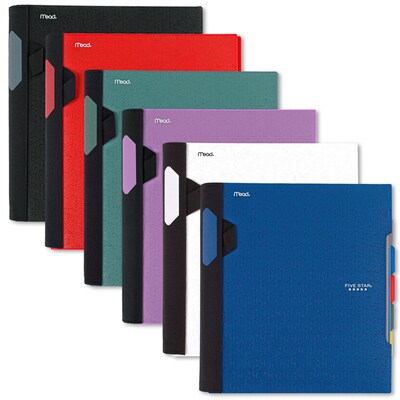 Five Star Advance 5-Subject Subject Notebooks, 8.5" x 11", College Ruled, 200 Sheets, Each (06326)