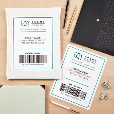 Avery Inkjet Shipping Labels, 5-1/2" x 8-1/2", White, 200 Labels/Box (8426)
