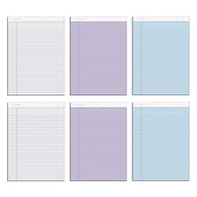 TOPS Prism Notepad, 8.5 x 11.75, Wide Ruled, Assorted, 50 Sheets/Pad, 6 Pads/Pack (TOP63116)