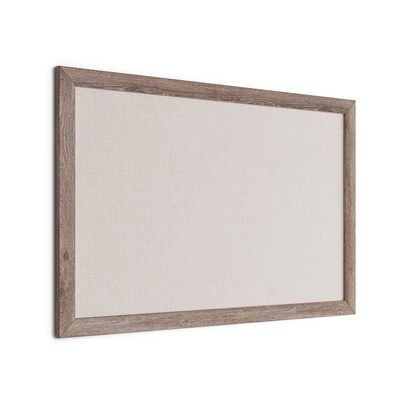 U Brands Linen Bulletin Board, Wood Frame, 3' x 2' (4891U00-01)