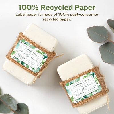 Avery EcoFriendly Laser/Inkjet Multipurpose Labels, 2 x 3, White, 200/Pack (94267)