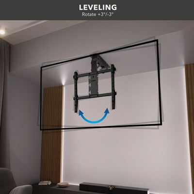 Mount-It! Motorized Ceiling TV Mount, 88 lbs. Max., Black (MI-4226BLK)