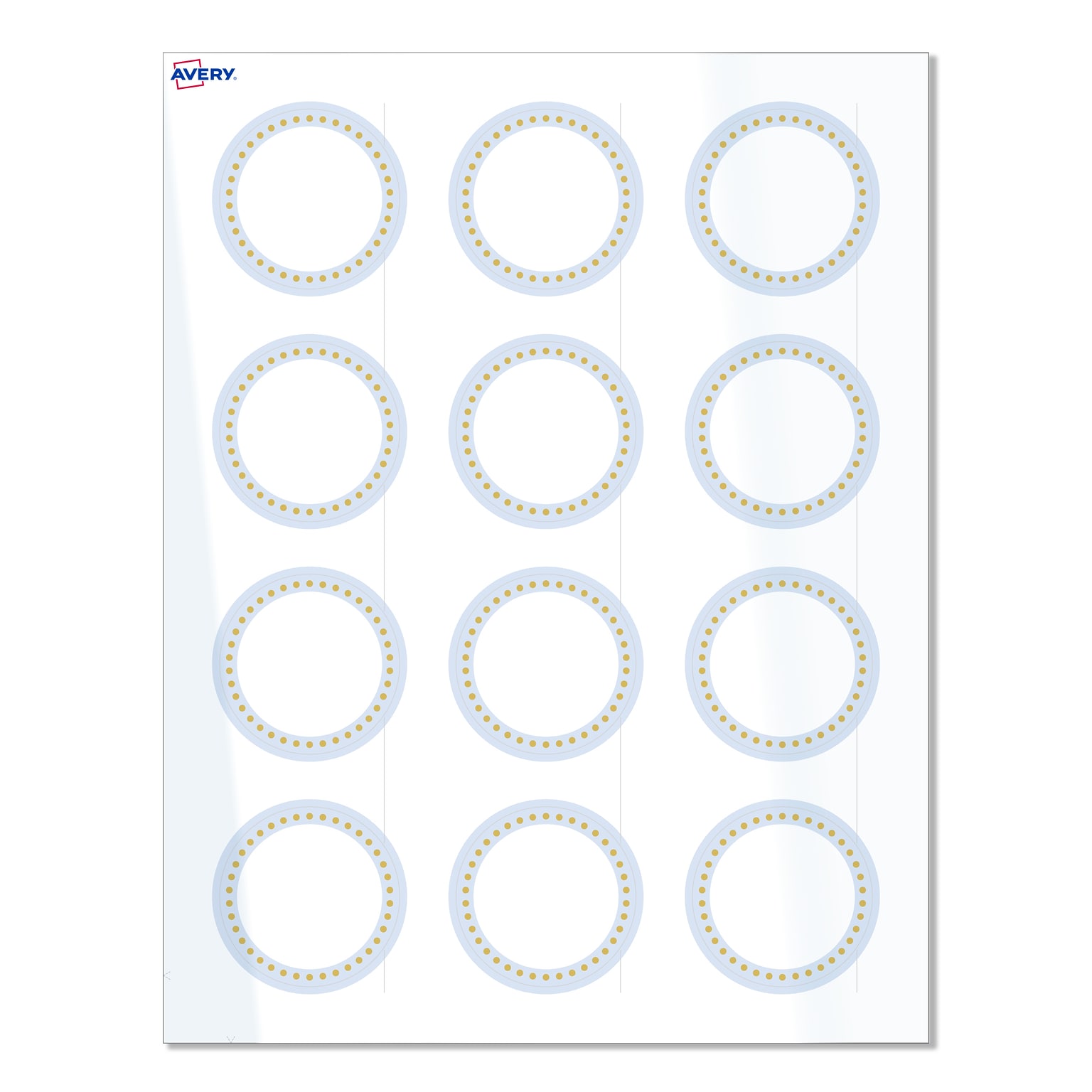 Avery Laser/Inkjet Circle Multipurpose Labels, 2 Dia., White, 120/Pack (S00-D2G)
