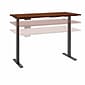 Bush Business Furniture Move 60 Series 72"W Electric Height Adjustable Standing Desk, Hansen Cherry (M6S7230HCBK)