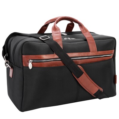 McKlein Wellington 21" Nylon Carry-On Travel Duffel, Black (79115)
