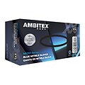 Ambitex® Disposable Gloves, Nitrile, XX Large, Blue, Powder-Free, 6mil, 100/Bx