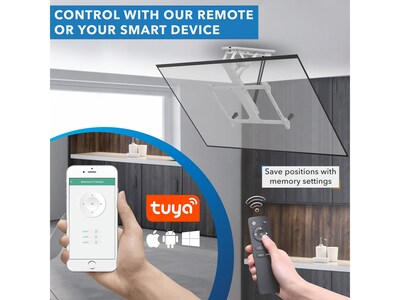 Mount-It! Full-Motion Motorized Ceiling TV Mount, 77 Lbs. Max. (MI-4224W)