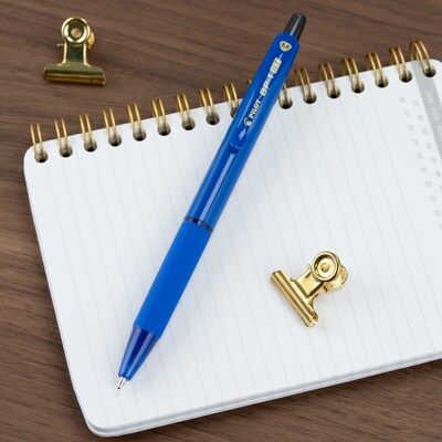 Pilot BP1-RT Retractable Ballpoint Pens, Medium Point, 1.0mm, Blue Ink, Dozen (BPR--BLUM)