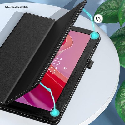 SaharaCase Venture Series Bi-Fold Folio Case for Lenovo Tab M11, Black (TB00454)