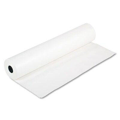 Duo-Surface Art Colored Kraft Paper, 50 Lbs., 36 X 1000 Ft, White, Roll (5560WE)