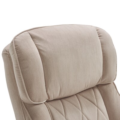 La-Z-Boy Sutherland Ergonomic Fabric Swivel Computer and Desk Chair, Cream (CHR10048D)