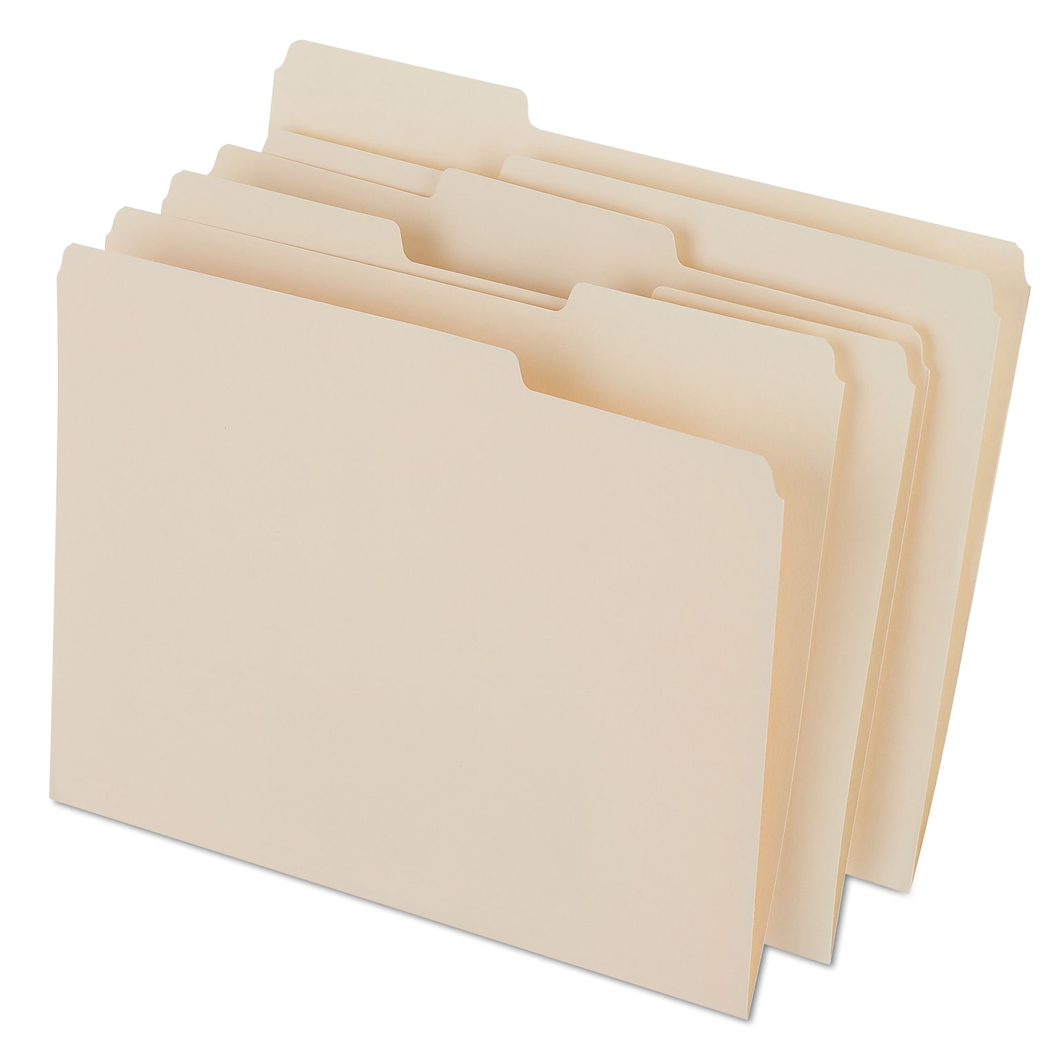 Staples Heavyweight File Folders, 1/3-Cut Tab, Letter Size, Manila, 50/Box (ST56677-CC)