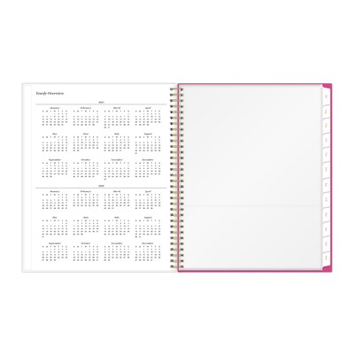 2025-2026 Blue Sky Sincerely Jules Helenora 8.5" x 11" Academic Year Weekly & Monthly Planner, Plastic Cover, Multicolored