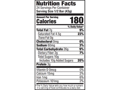 Bobo's Gluten-Free Peanut Butter Chocolate Oat Bar, 36 oz., 12 Bars/Box (119-D)