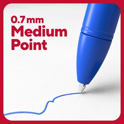 TRU RED™ Quick Dry Gel Pens, Medium Point, 0.7mm, Blue, 5/Pack (TR54477)