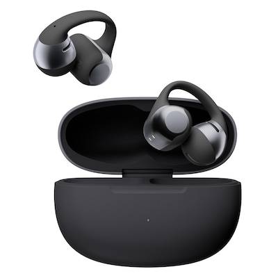 Shokz OpenDots ONE TWS Wireless Open-Ear Clip-on Earbuds & Charging Case, Bluetooth, Black (E310-ST-BK-US)